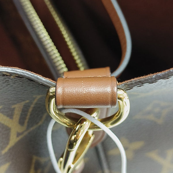 NÉONOÉ MM Monogram Coated Canvas Brown