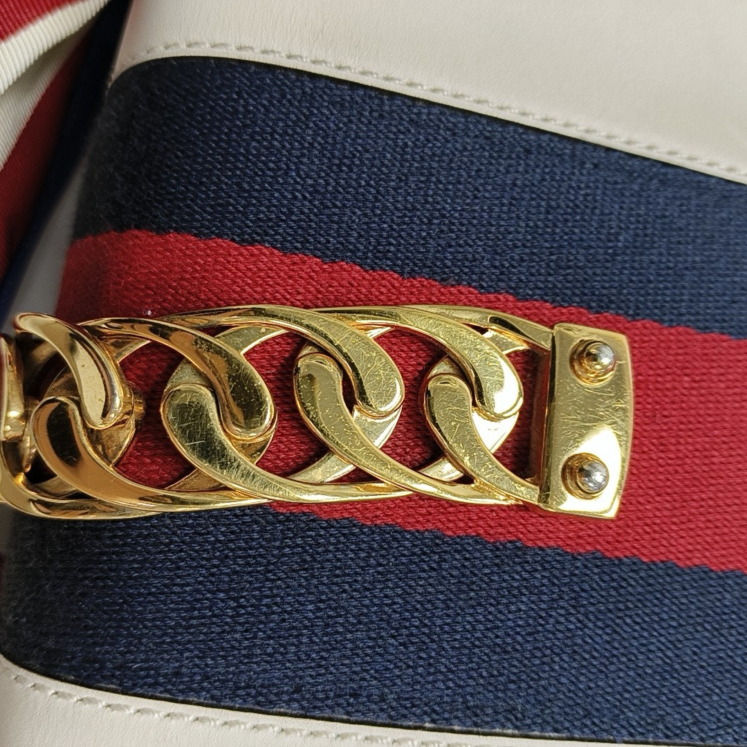 Sylvie Small Calfskin White