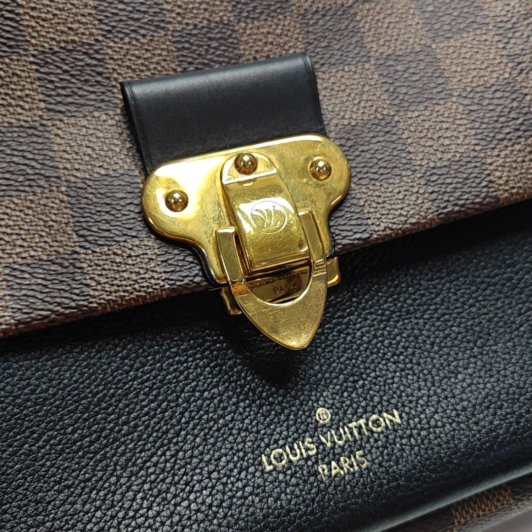 VAVIN PM Damier Ebene Coated Canvas Brown