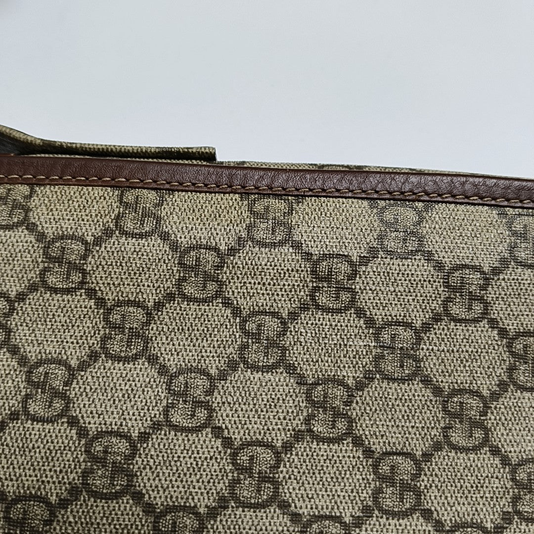 GG Messenger Monogram Coated Canvas Beige