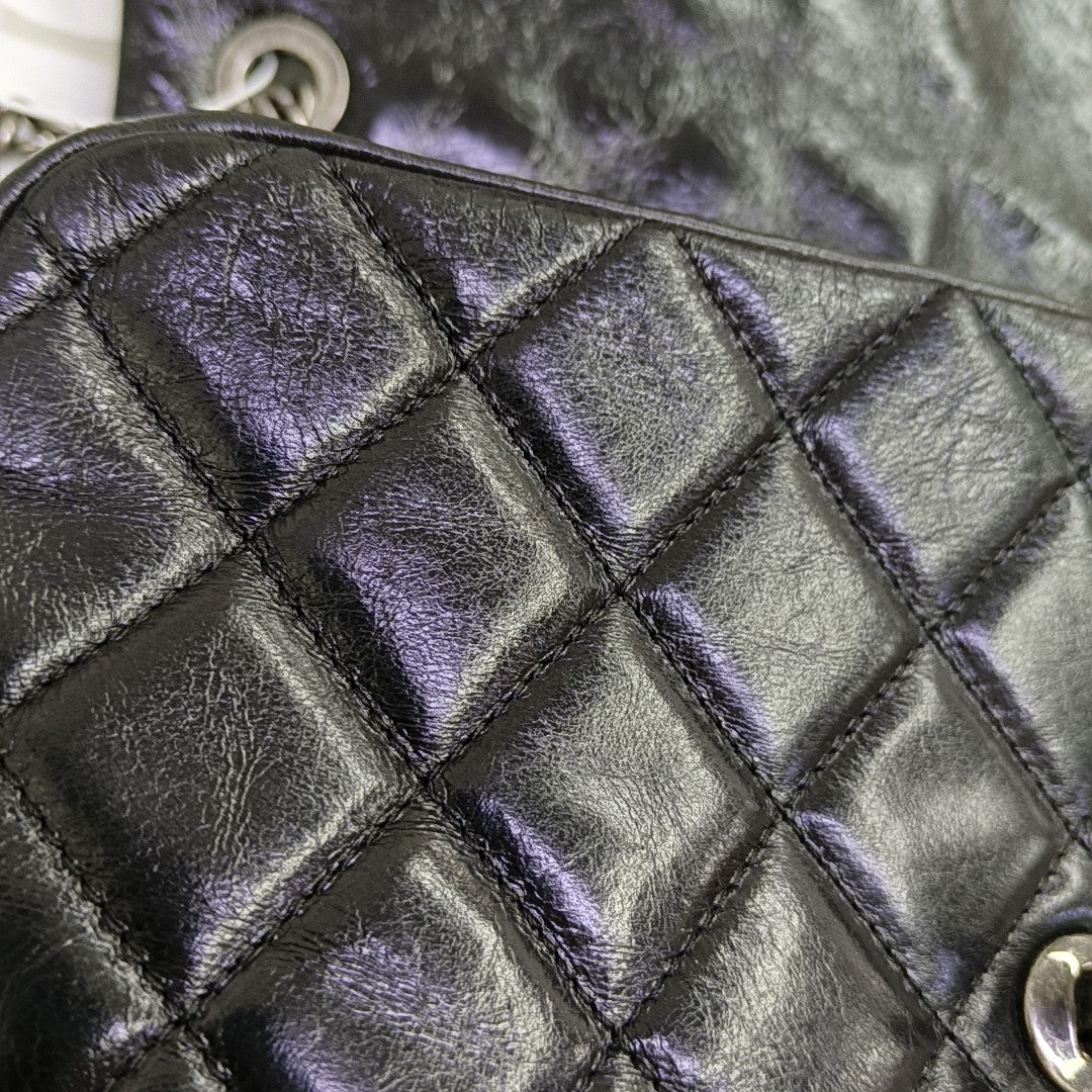 CC CROWN Quilted Calfskin Black