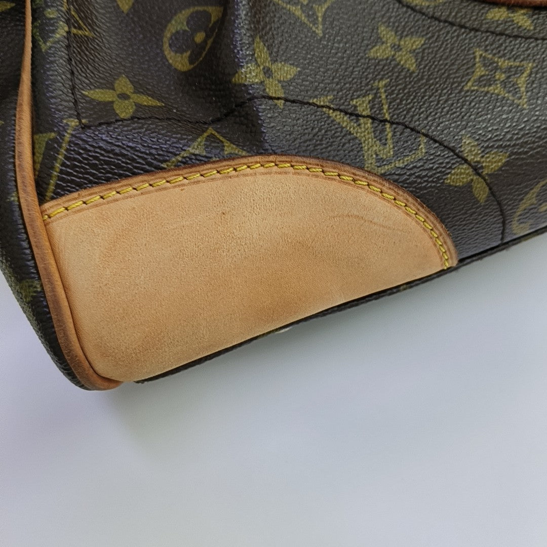 BEVERLY MM Monogram Coated Canvas Brown