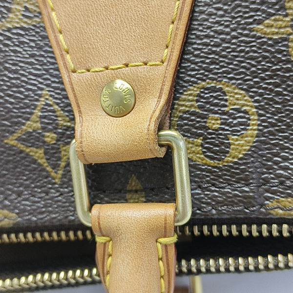 SPEEDY 30 Monogram Coated Canvas Brown
