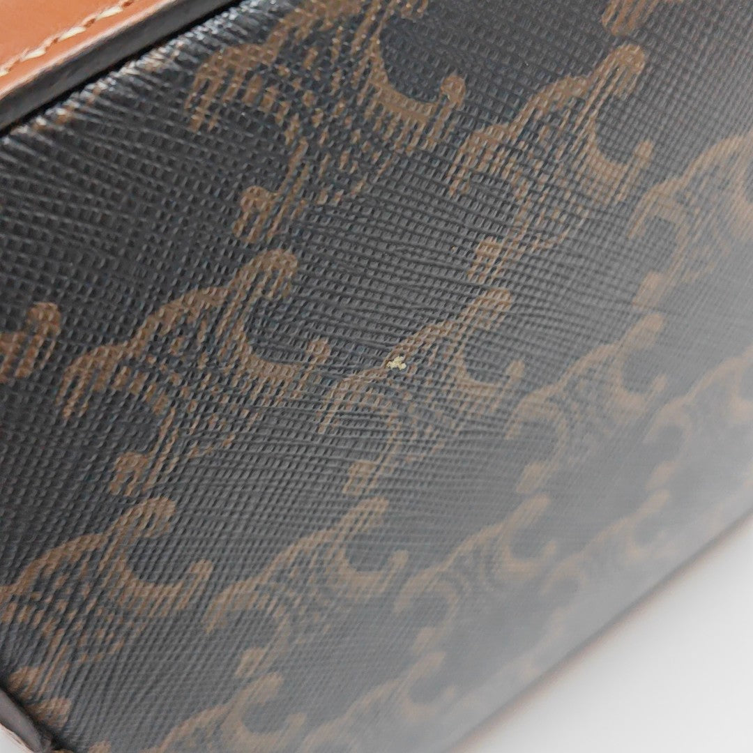TRIOMPHE CANVAS Small Coated Canvas Brown