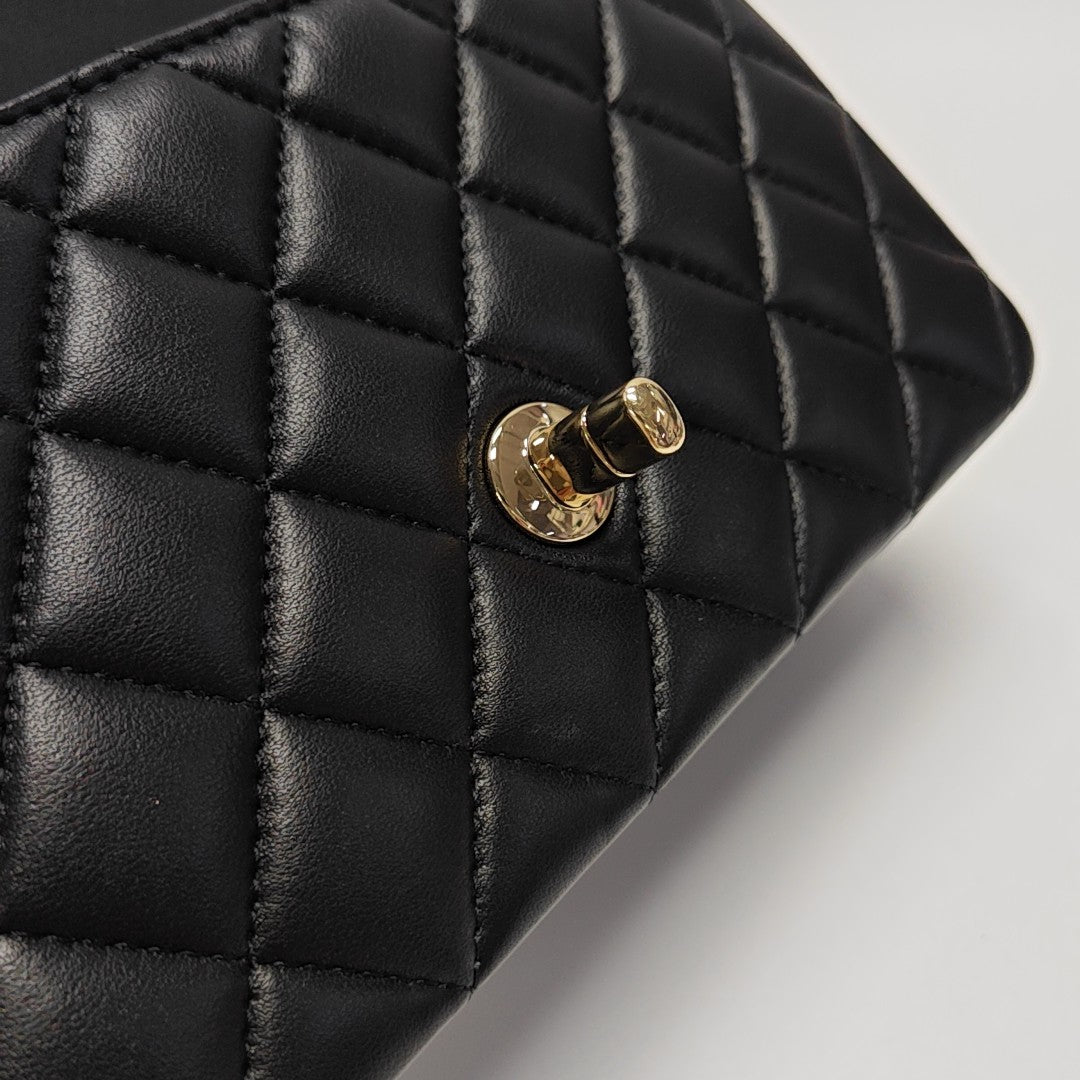 Quilted Lambskin Mini Black