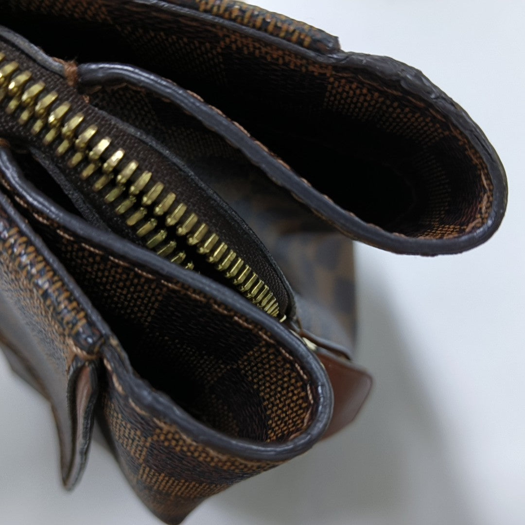 ASCOT Damier Ebene Coated Canvas Brown