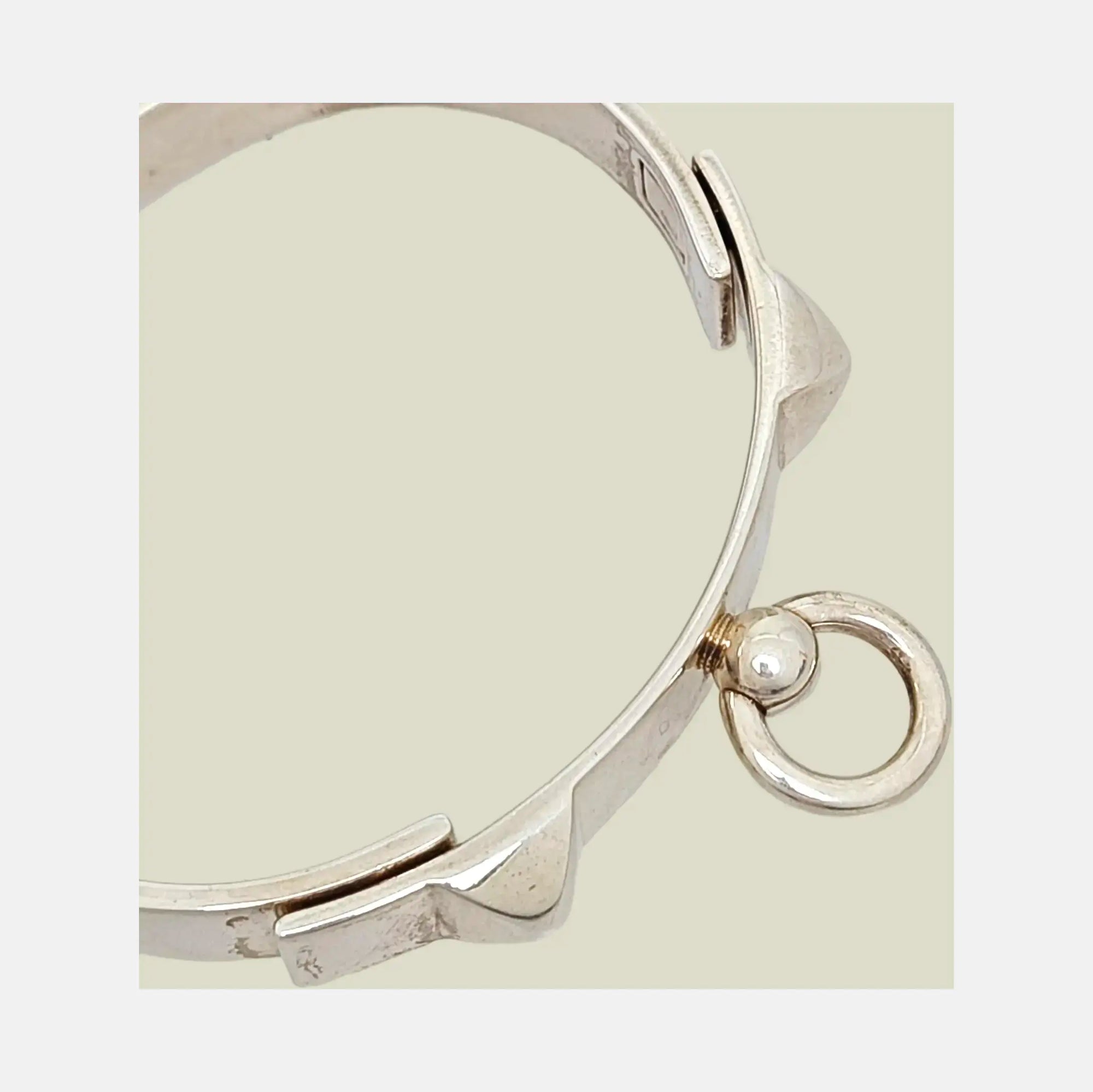 Collier De Chien 925 Sterling Silver Bangle