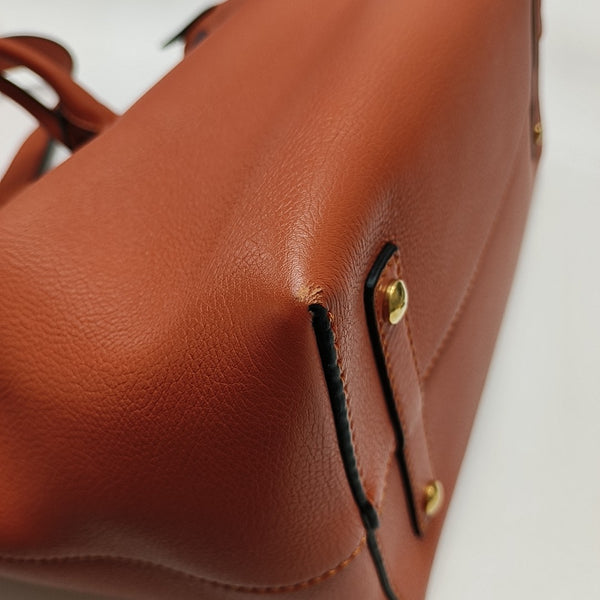 The Belt Large Calfskin Orange