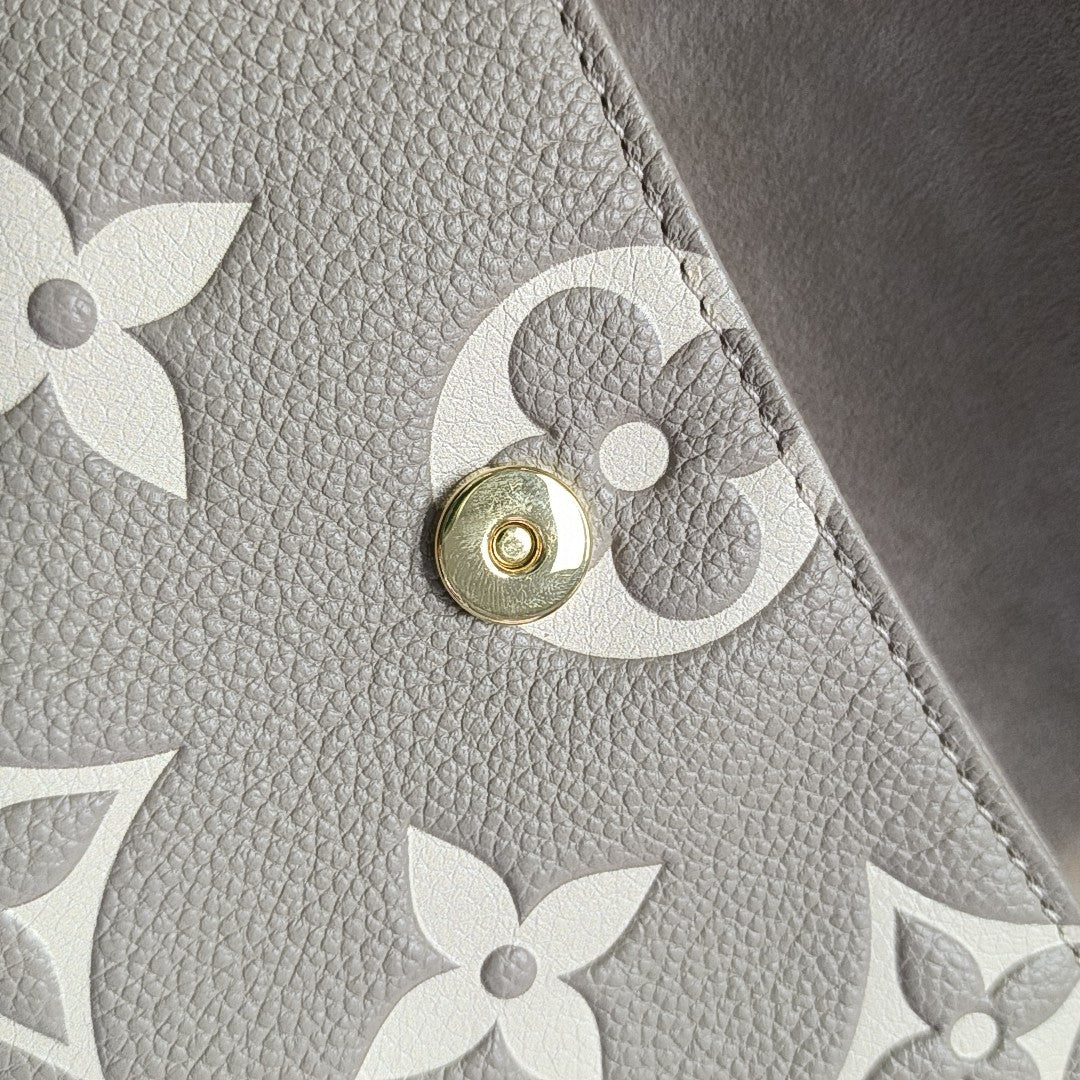 IVY Monogram Calfskin Gray