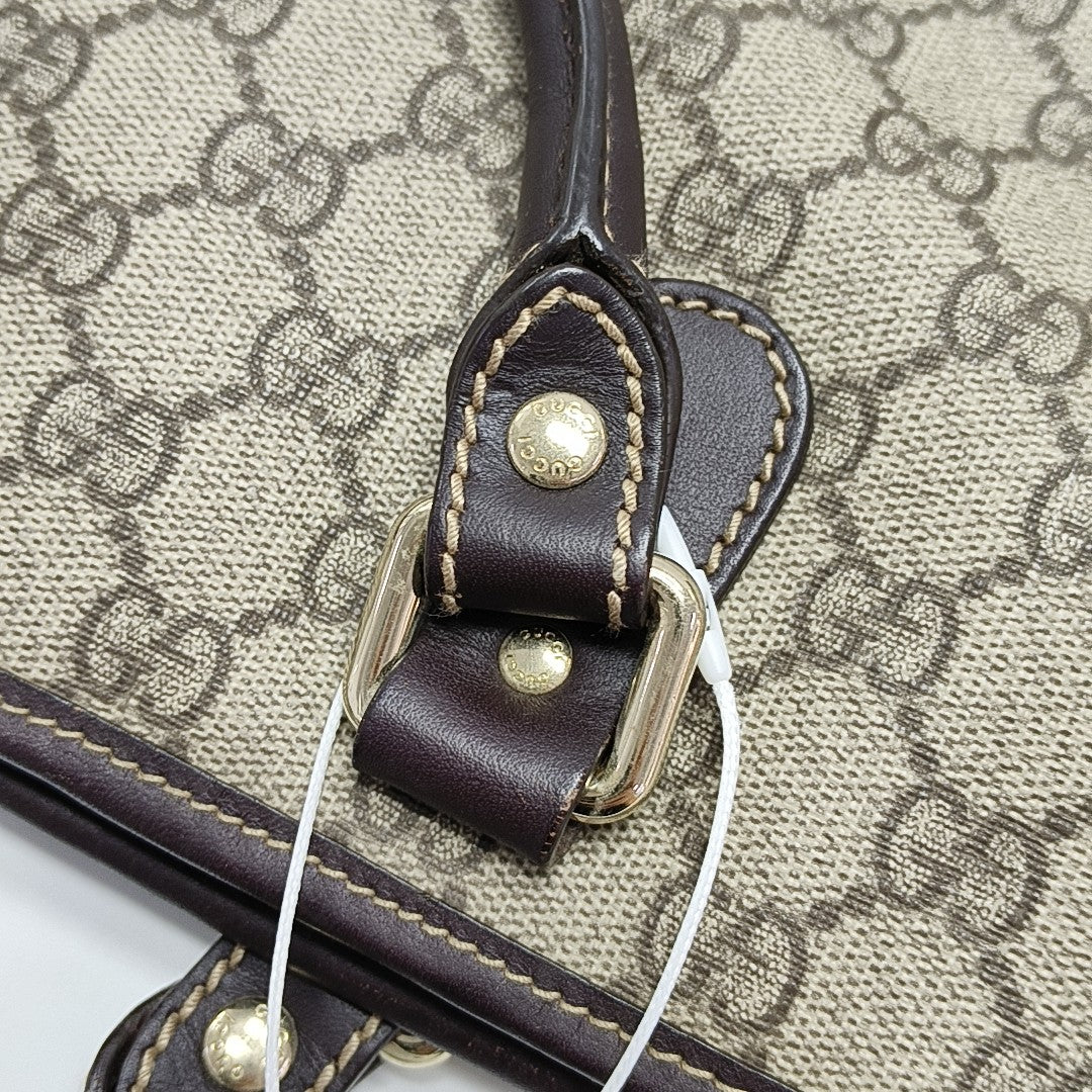 Monogram Coated Canvas Tote Bag Black