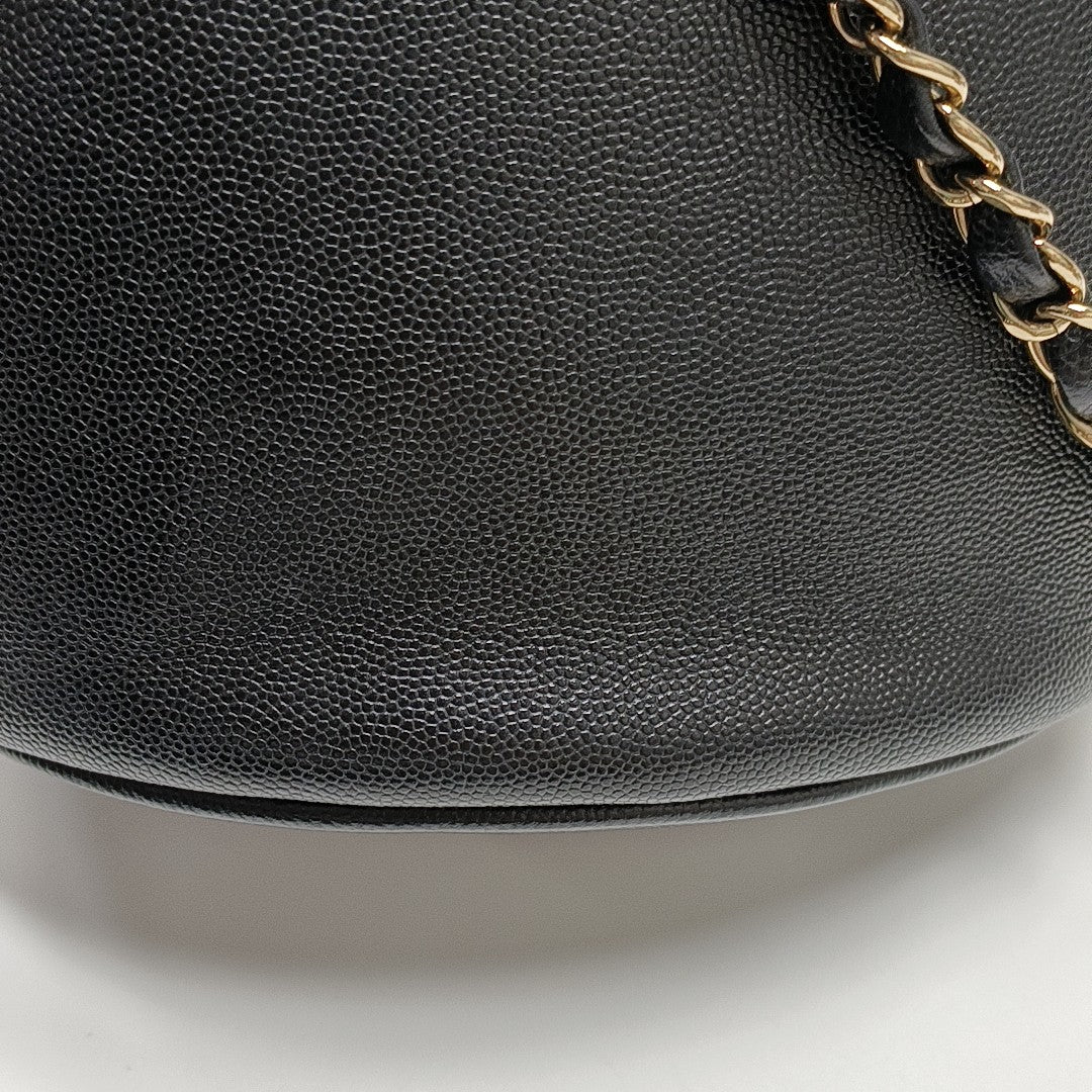DEAUVILLE Small Grained Calfskin Black
