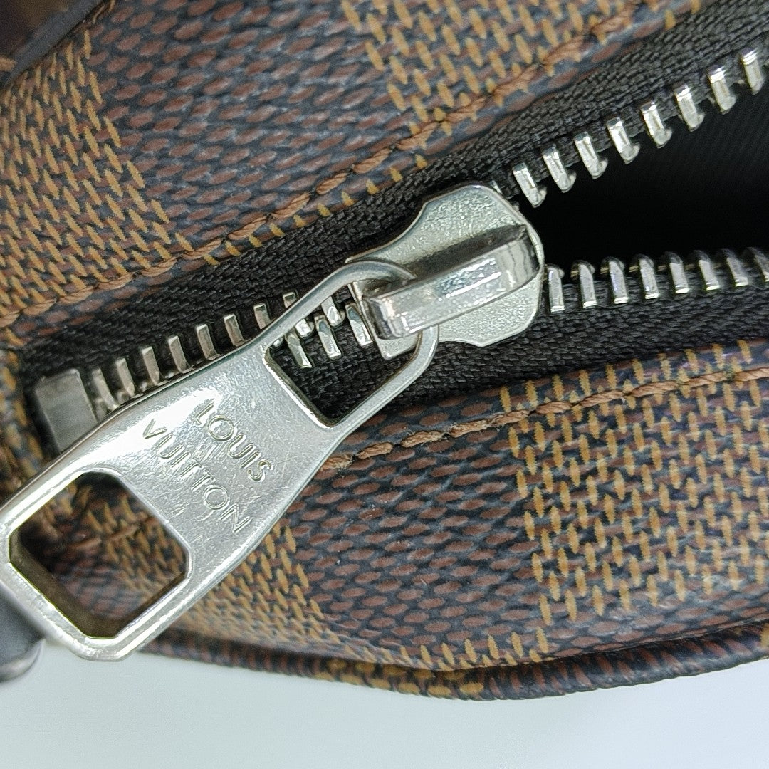 JAKE PM Damier Ebene Coated Canvas Brown