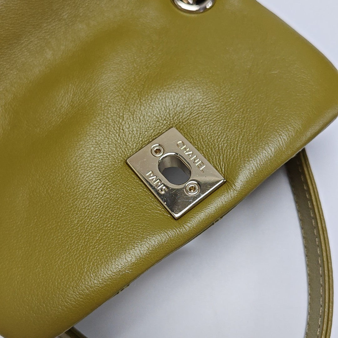 DUMA Small Quilted Calfskin Green