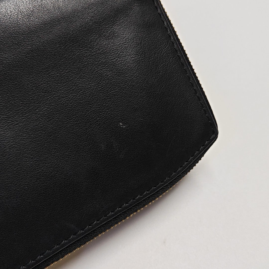 Langley Calfskin Black Wallet