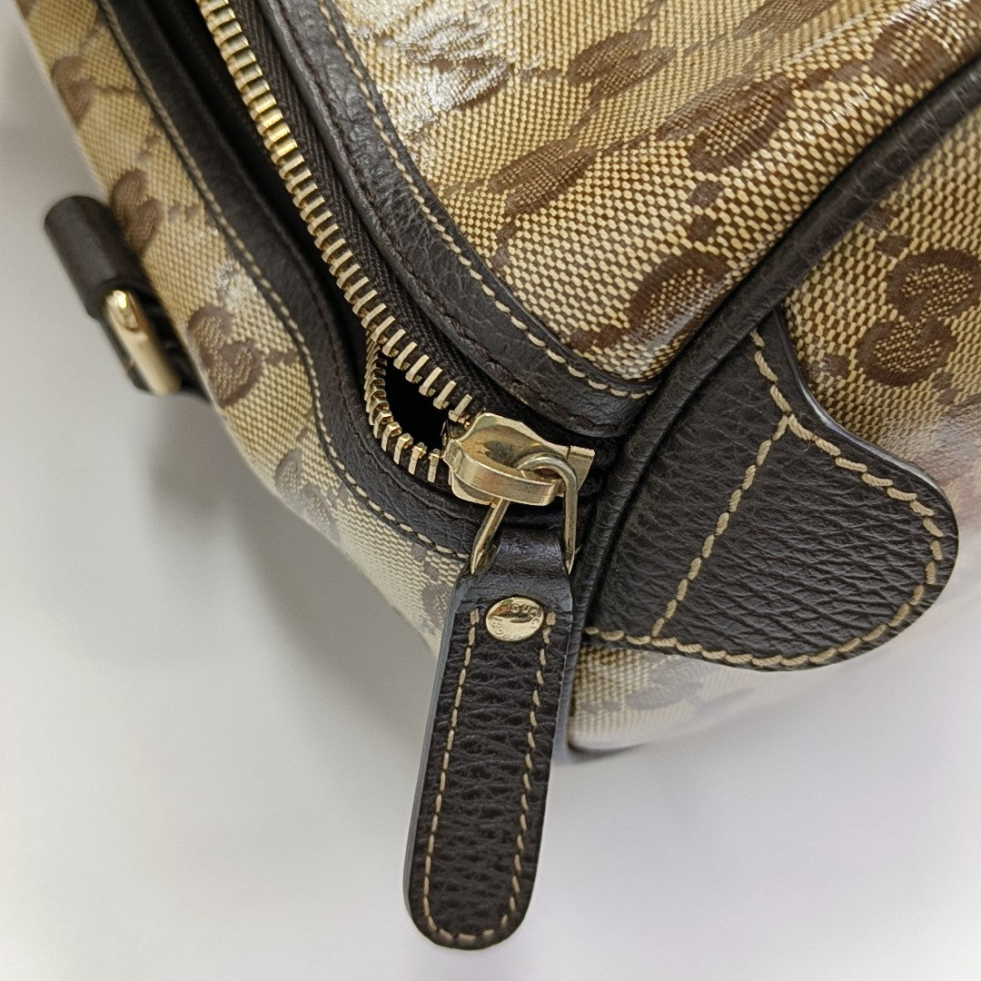 Joy Monogram Coated Canvas Beige