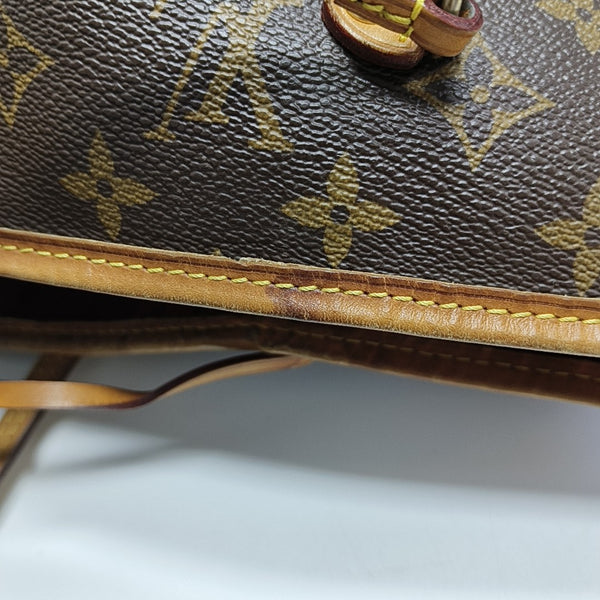 NEVERFULL GM Monogram Coated Canvas Brown