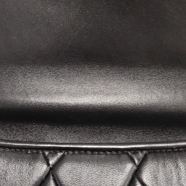 Quilted Lambskin Shoulder Bag Black
