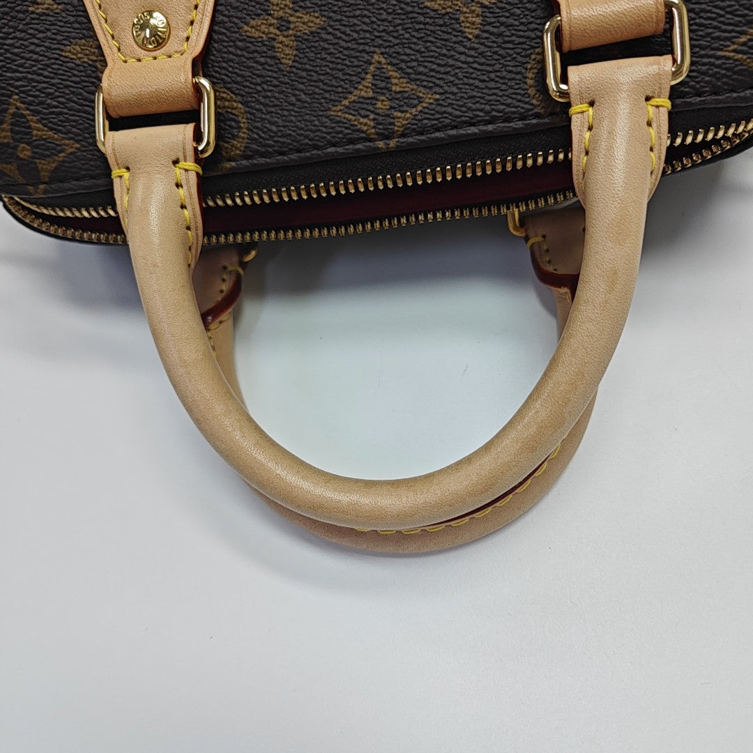 SPEEDY 20 Monogram Coated Canvas Brown