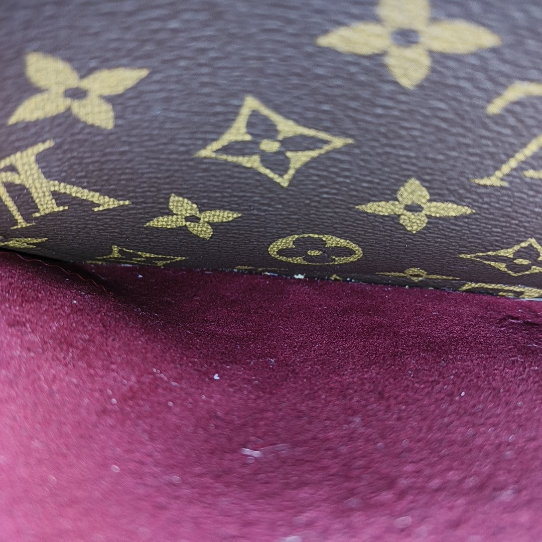 PASSY Monogram Coated Canvas Brown