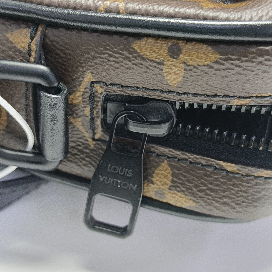 CHRISTOPHER Monogram Coated Canvas Brown