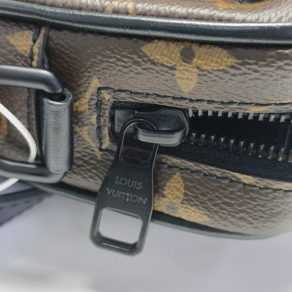 CHRISTOPHER Monogram Coated Canvas Brown