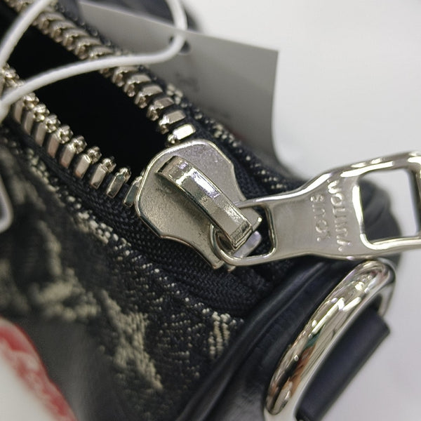 KEEPALL Nano Monogram Calfskin Black