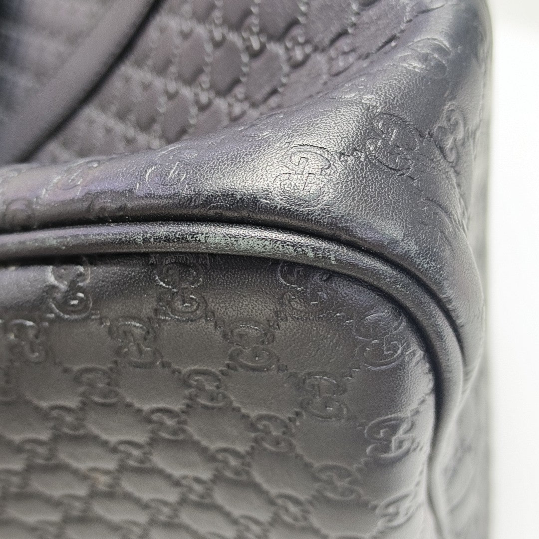 Microguccissima Monogram Calfskin Black