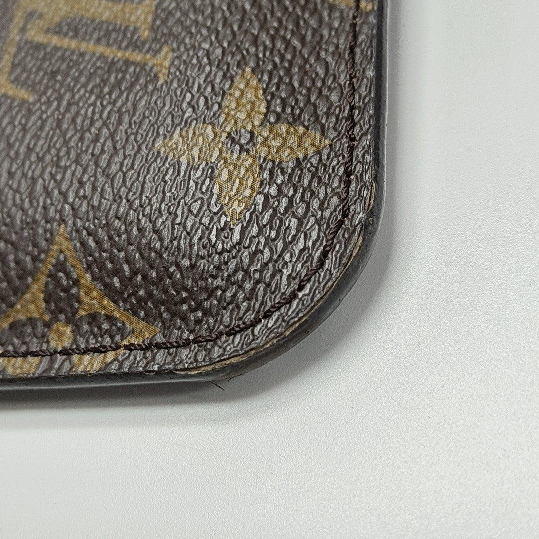 NEVERFULL MM Monogram Coated Canvas Brown