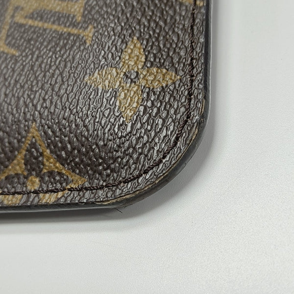 NEVERFULL MM Monogram Coated Canvas Brown