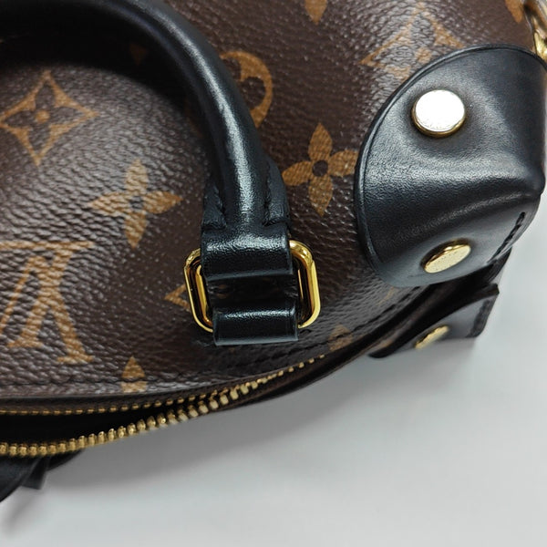 PETITE MALLE Monogram Coated Canvas Brown