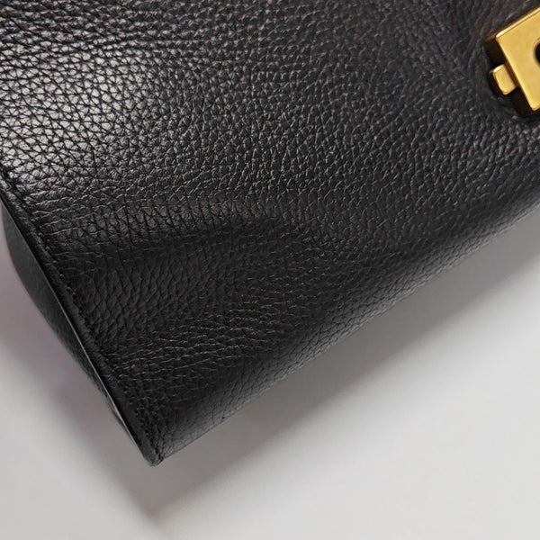 GG Marmont Top Handle Large Calfskin Black