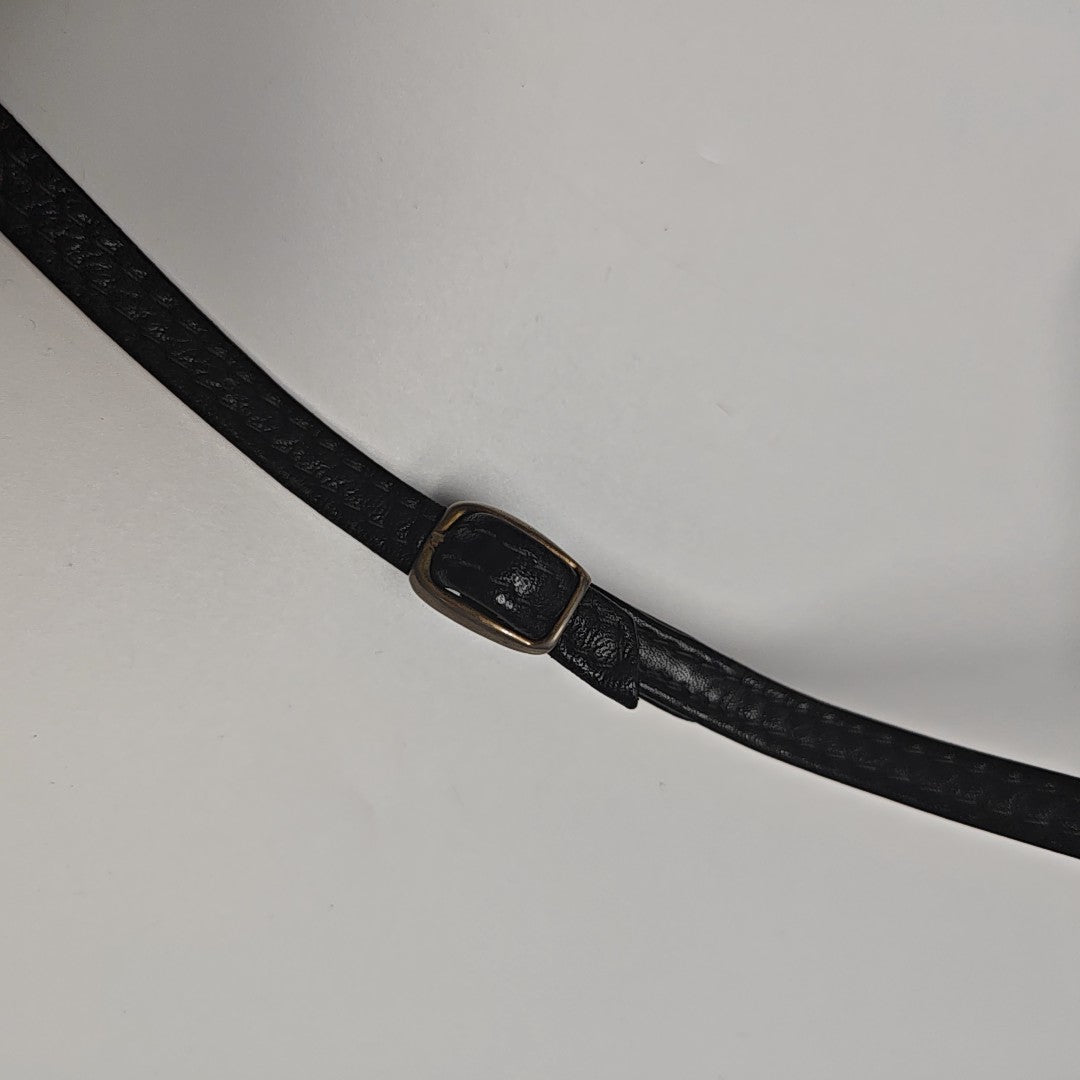 Leather Shoulder Bag Black