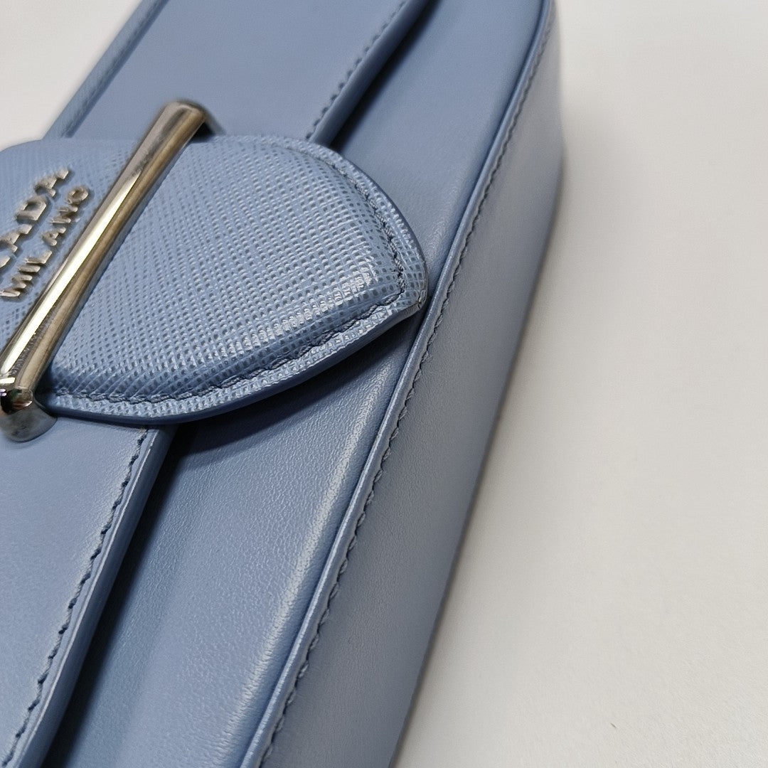 Sidonie Mini Saffiano Calfskin Blue