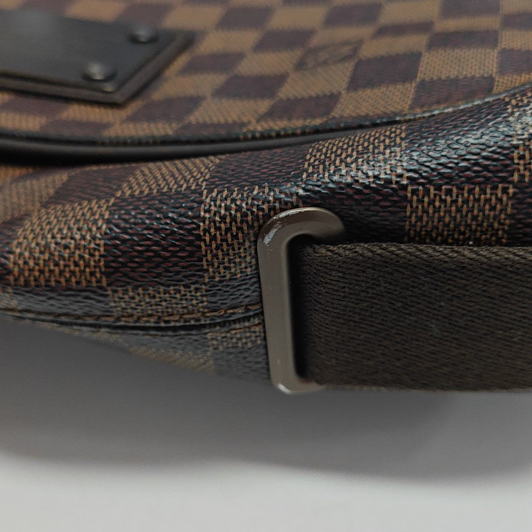 BROOKLYN Damier Ebene Coated Canvas Brown
