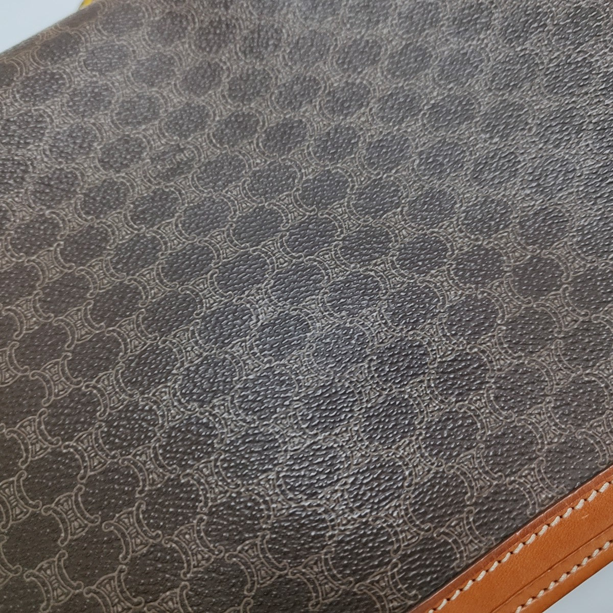 MACADAM CLUTCHE Coated Canvas Brown