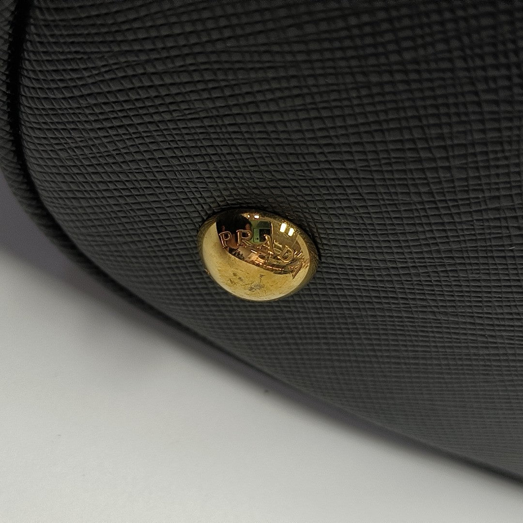 Canvas Top Handle Bag Black