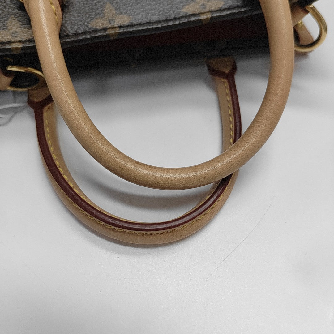 SAC PLAT BB Monogram Coated Canvas Brown