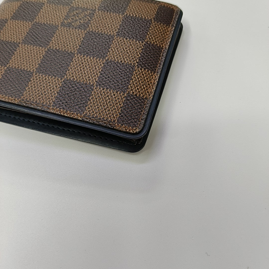 Damier Ebene Coated Canvas Wallet Brown