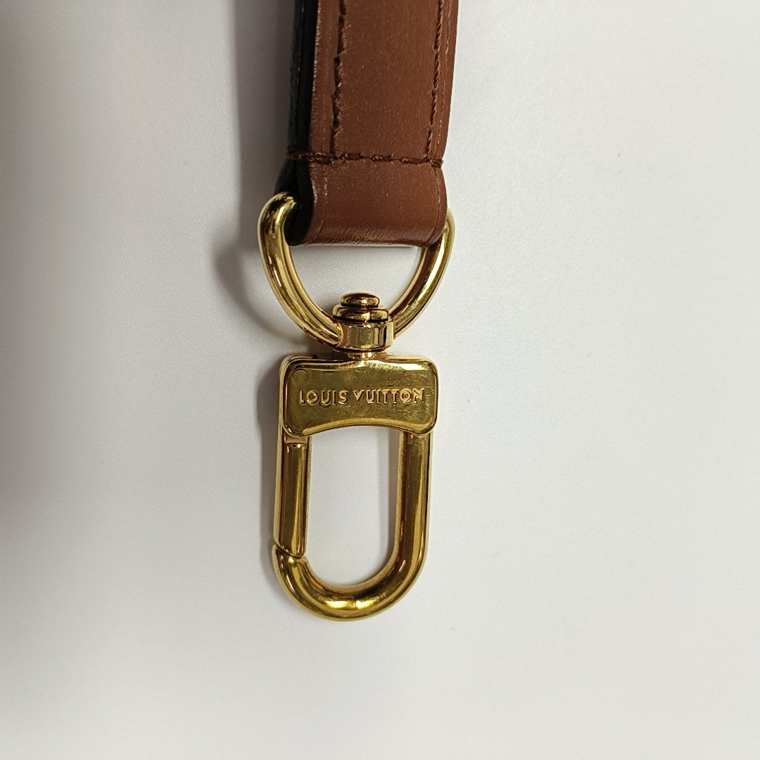 LOOP HOBO Monogram Coated Canvas Brown