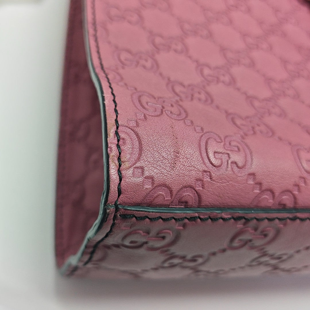 Emily Chain Monogram Calfskin Pink