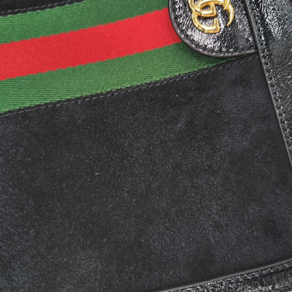 Ophidia Small Suede Black