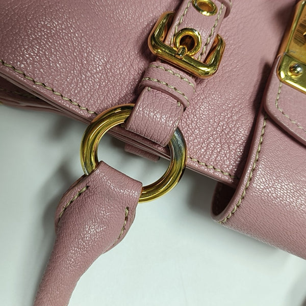 Calfskin Shoulder Bag Pink