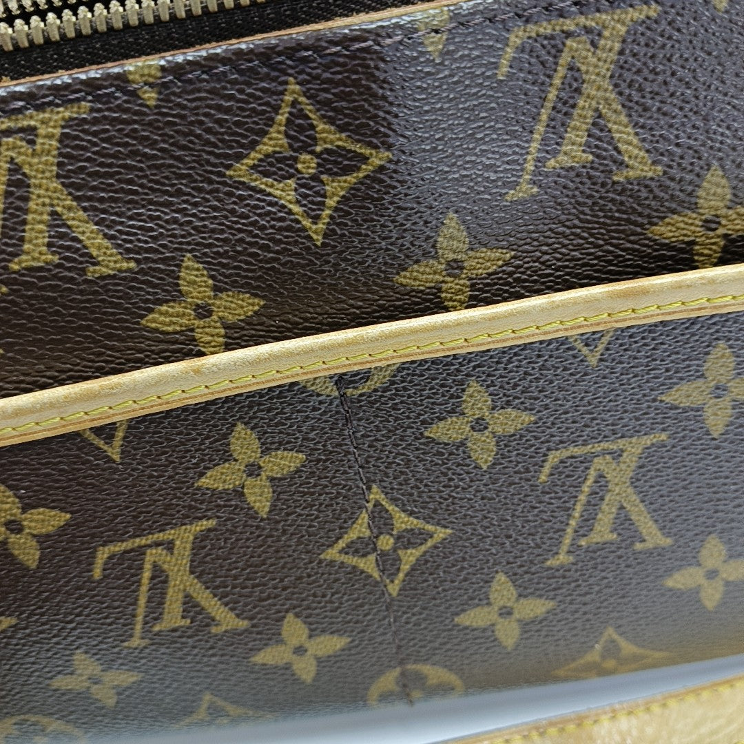 POPINCOURT Monogram Coated Canvas Brown