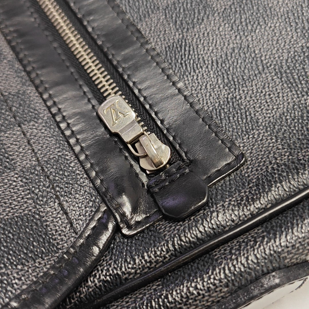 DANIEL Damier Graphite Coated Canvas Gray