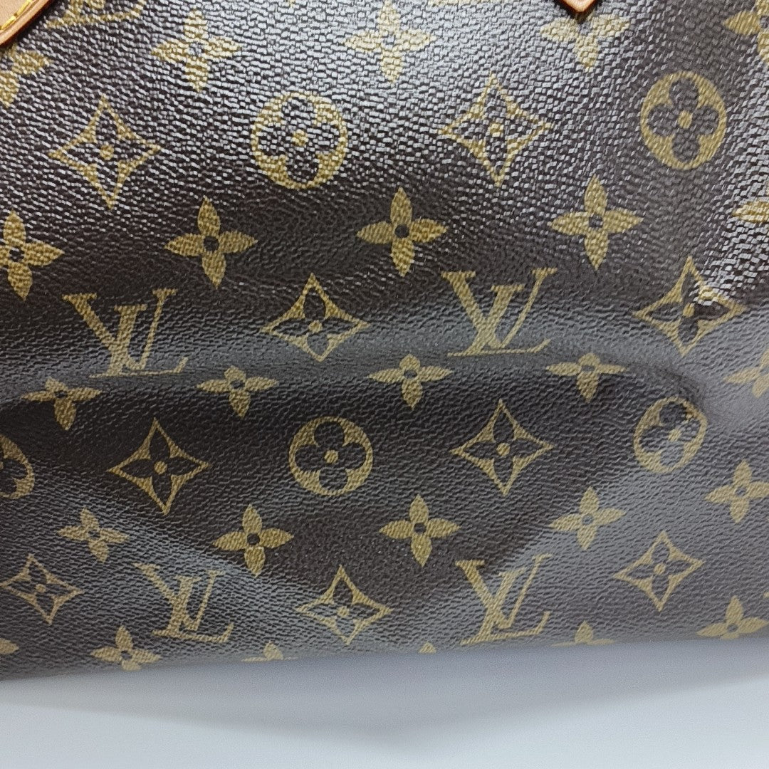 SPEEDY 30 Monogram Coated Canvas Brown