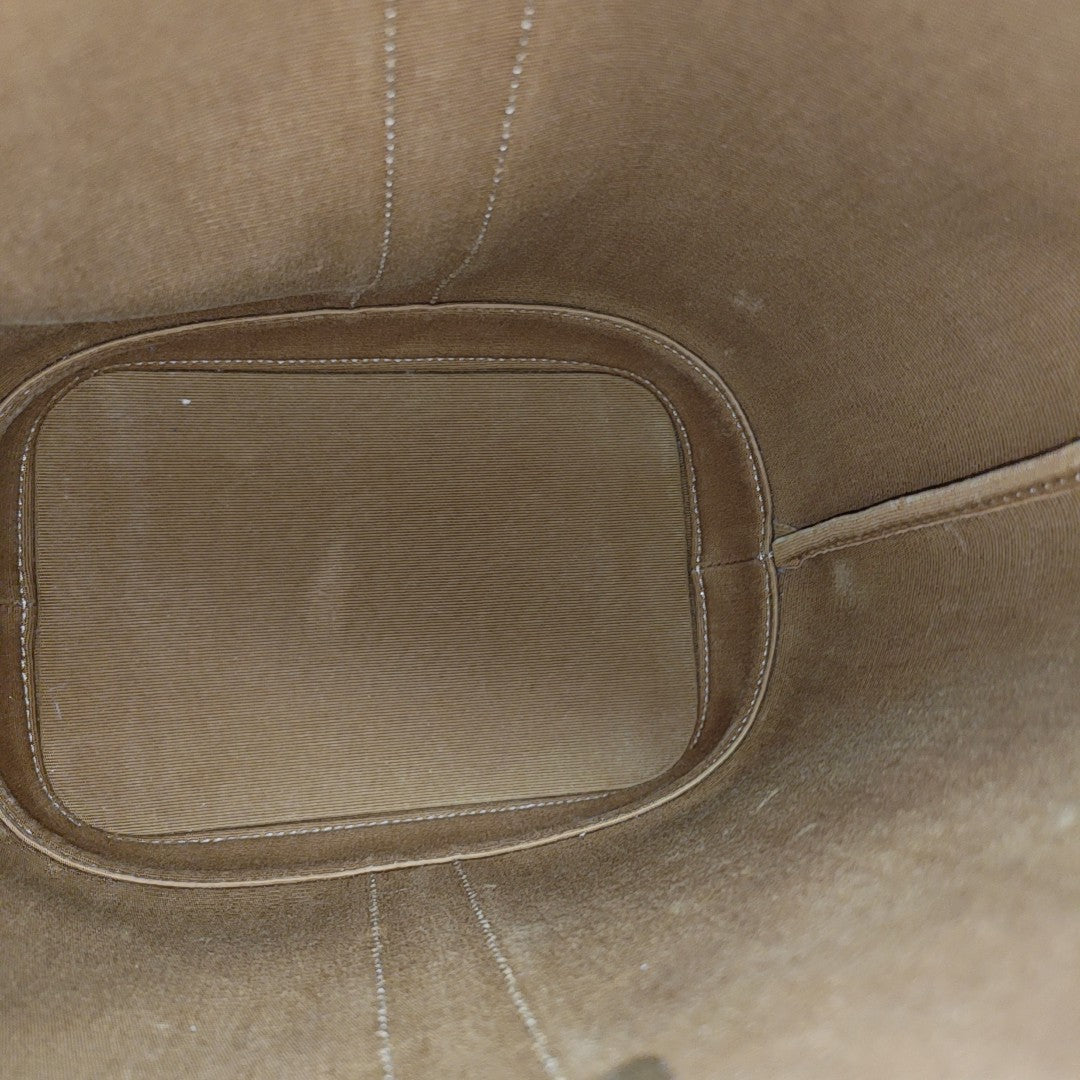 Authenticated pre-owned  TRIOMPHE CANVAS Small Coated Canvas Beige - Bucket Bag at Looply