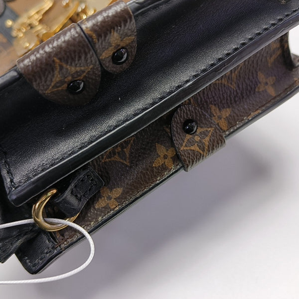 TRUNK Monogram Coated Canvas Brown