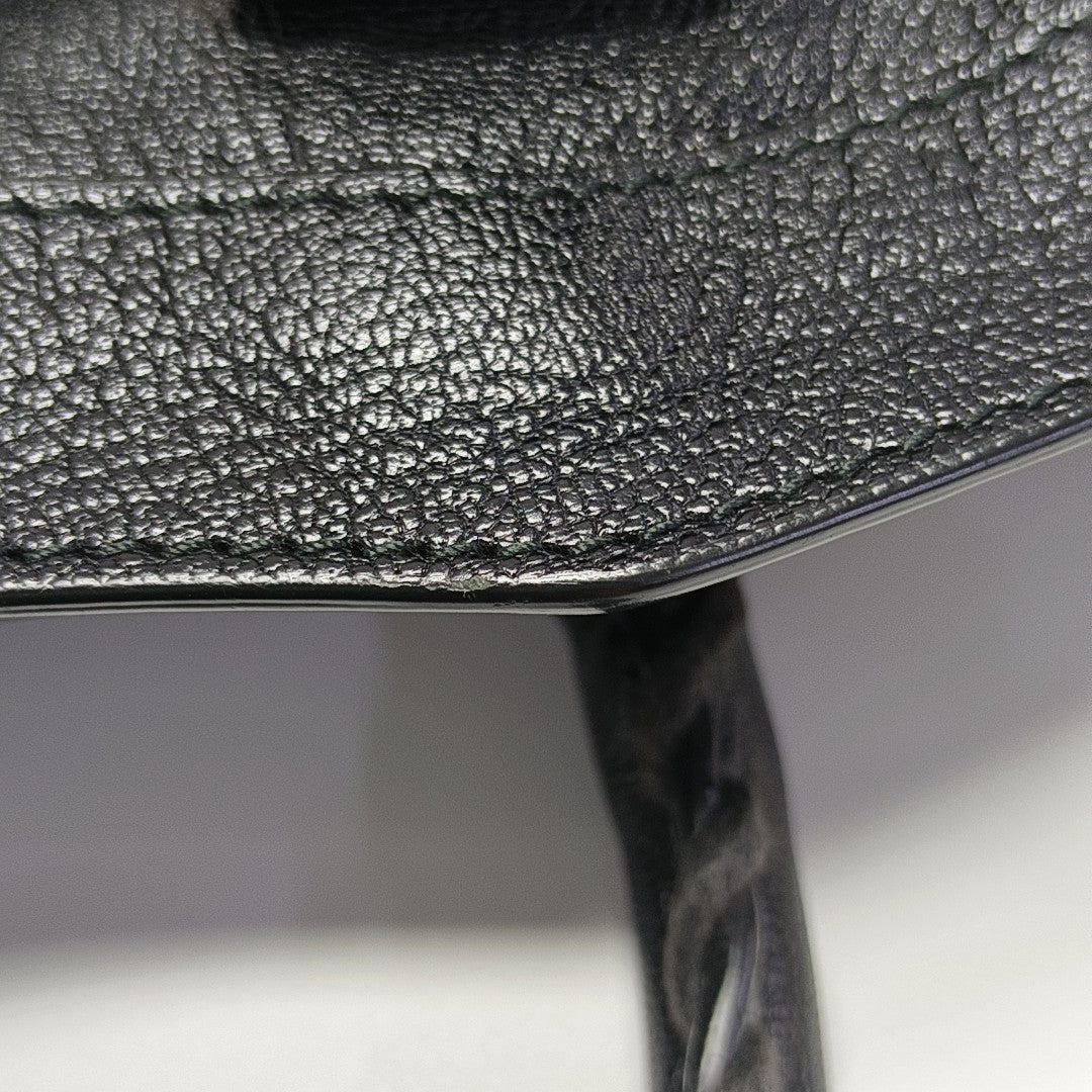 Classic Metallic Edge City Medium Lambskin Black