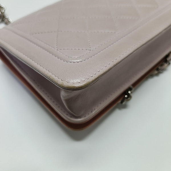 WOC Quilted Calfskin Pink