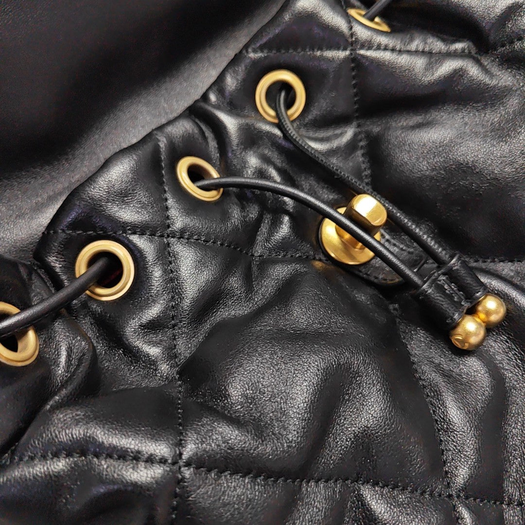 CHANEL 19 Mini Quilted Lambskin Black